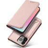 Pouzdro Magnet Card Case pro iPhone 14 Plus, odklápěcí kryt, peněženka, stojánek, růžová