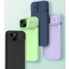 Silikonový kryt Nillkin CamShield Silky pro iPhone 14 Plus s ochranou fotoaparátu fialový