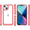 Pevný kryt Outer Space pro iPhone 14 Plus s gelovým rámečkem červený