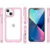 Pevný kryt Outer Space pro iPhone 14 Plus s gelovým rámečkem růžový