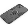 Pouzdro Ring Armor pro iPhone 14 Plus, obrněný kryt, magnetický držák, kroužek, černý