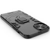 Pouzdro Ring Armor pro iPhone 14 Plus, obrněný kryt, magnetický držák, kroužek, černý