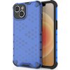 Hybridný obal Honeycomb pre iPhone 14 Plus, modrý, s motívom včelieho plástu