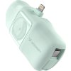 Wozinsky WF16-YLS 5000mAh 15W Lightning Mini Powerbanka s vestavěným kabelem USB-C a nabíječkou pro Apple Watch - zelená