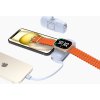 Wozinsky WF16-YLS 5000mAh 15W Lightning Mini Powerbanka s vestavěným kabelem USB-C a nabíječkou pro Apple Watch - modrá