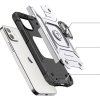 Puzdro Wozinsky Ring Armor pre iPhone 14, pancierový kryt, magnetický držiak, krúžok, strieborný