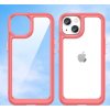 Pevný kryt Outer Space pro iPhone 14 s gelovým rámečkem červený