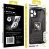 Pouzdro Wozinsky Ring Armor pro iPhone 14 Pro, magnetický držák, zlatý prsten