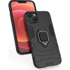 Pouzdro Ring Armor pro iPhone 14 Pro, obrněný kryt, magnetický držák, kroužek, černý