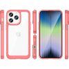 Pevný kryt Outer Space pro iPhone 14 Pro s gelovým rámečkem červený