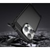 Flexibilní gelový zadní kryt Carbon Case pro iPhone 14 Pro, černý