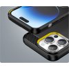 Flexibilní gelový zadní kryt Carbon Case pro iPhone 14 Pro, černý