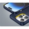 Flexibilní gelový zadní kryt Carbon Case pro iPhone 14 Pro modrý