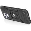Pouzdro Wozinsky Ring Armor pro iPhone 14 Pro Max, magnetický držák, stříbrná