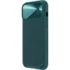 Kožený kryt Nillkin CamShield S Case pro iPhone 14 Pro Max s krytem fotoaparátu, zelený
