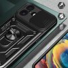 Hybrid Armor Camshield kryt pro iPhone 17 se stojánkem a krytem kamery - černý