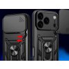 Hybridní kryt Camshield pro iPhone 17 Pro Max se stojánkem a krytem kamery - černý