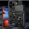Hybridní kryt Camshield pro iPhone 17 Pro Max se stojánkem a krytem kamery - černý
