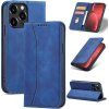 Pouzdro Magnet Fancy Case pro iPhone 14 Pro s výklopným krytem a stojánkem modré