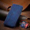 Pouzdro Magnet Fancy Case pro iPhone 14 Pro s výklopným krytem a stojánkem modré