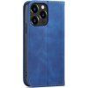 Pouzdro Magnet Fancy Case pro iPhone 14 Pro s výklopným krytem a stojánkem modré
