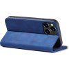 Pouzdro Magnet Fancy Case pro iPhone 14 Pro s výklopným krytem a stojánkem modré