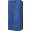 Pouzdro Magnet Fancy Case pro iPhone 14 Pro s výklopným krytem a stojánkem modré