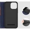 Puzdro Dux Ducis Skin X2 pre iPhone 14 Pro Max s magnetickou chlopňou modré