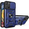 Hybrid Armor Camshield obrněný kryt pro iPhone 16 Pro Max s krytem kamery a stojánkem - modrý