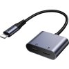 Audio adaptér 2 v 1 Joyroom SY-L02 Lightning na dvojitý Lightning (čierny)