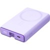 Powerbanka Joyroom JR-PBM01 magnetická 10000mAh 20W se stojánkem + Lightning kabel - USB-C - fialová