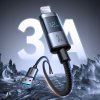 Joyroom S-A16 Pro Prism Series 3A USB-A - Lightning kabel s displejem 1,2 m - černý