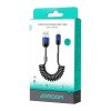 Spirálový kabel Joyroom S-A43 Crystal-Clear Series 3A USB-A - Lightning 1,5 m - černý