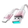 Kabel Joyroom S-A42 Crystal-Clear Series 3A USB-A - Lightning 1,2 m - bílý
