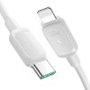 Kabel Joyroom Multi-Color Series A14 USB-C / Lightning 20W 1,2 m - bílý