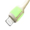 Joyroom S-A53 30W USB-C - Lightning kabel s fluorescenčním hrotem 2m - béžový