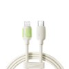 Joyroom S-A53 30W USB-C - Lightning kabel s fluorescenčním hrotem 1,2 m - béžový
