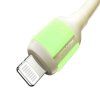 Joyroom S-A53 3A USB-A - Lightning kabel s fluorescenčním hrotem 1,2 m - béžový