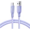 Kábel Joyroom Multi-Color Series S-A34 USB-A / USB-C 100W 1m - fialový