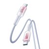 Kabel Joyroom S-A42 Crystal-Clear Series 60W USB-C - USB-C 1,2 m - bílý