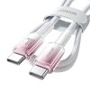 Kabel Joyroom S-A42 Crystal-Clear Series 60W USB-C - USB-C 1,2 m - bílý