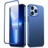 Joyroom 360 Full Case predný a zadný kryt pre iPhone 13 Pro Max + ochranné sklo z tvrdeného skla modré (JR-BP928 modrý)