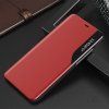 Elegantní pouzdro Eco Leather View Case s stojánkem pro iPhone 13 Pro Max červené