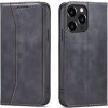 Magnetický kryt Fancy Case pro iPhone 13 Pro Max, pouzdro, peněženka, držák na karty, černý