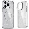 Trblietavý kryt MagSafe kompatibilný pre iPhone 17 - polopriehľadný