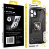 Puzdro Wozinsky Ring Armor s kickstandom a odolným krytom pre iPhone 13 Pro, čierne