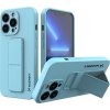 Silikonové pouzdro Wozinsky Kickstand Case se stojánkem pro iPhone 13 mini světle modré