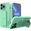 Silikonové pouzdro Wozinsky Kickstand Case se stojánkem pro iPhone 13 mini mátově v barvě