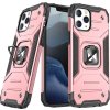 Puzdro Wozinsky Ring Armor s kickstandom, odolné a pevné pre iPhone 13 Pro, ružové