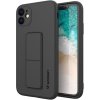 Silikonové pouzdro Wozinsky Kickstand Case pro iPhone 12 Pro se stojánkem, černé